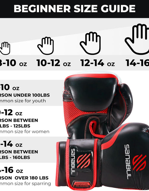 Load image into Gallery viewer, Essential Gel Boxing Kickboxing Punching Bag Gloves
