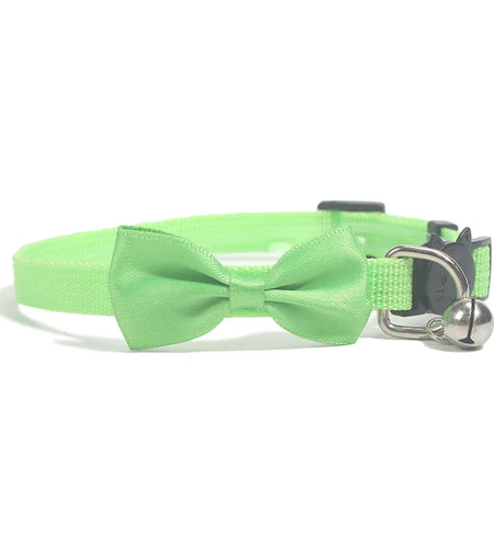 Pet Collars New Pet Bow Bell Collars Cute Cat Collars Pet Supplies Multicolor Adjustable Pet Dressing Tool Pet Accessories