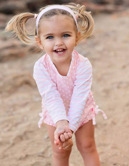 Load image into Gallery viewer, ® Baby/Toddler Girls Long Sleeve One Piece Swimsuit with UPF 50+ Sun Protection
