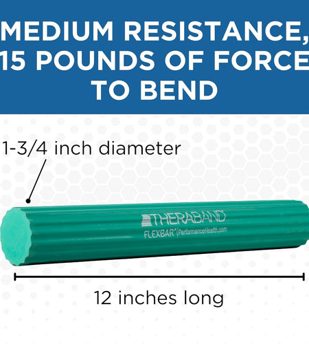 Flexbar Resistance Bar for Improving Grip Strength, Tennis Elbow, Golfers Elbow, Tendonitis