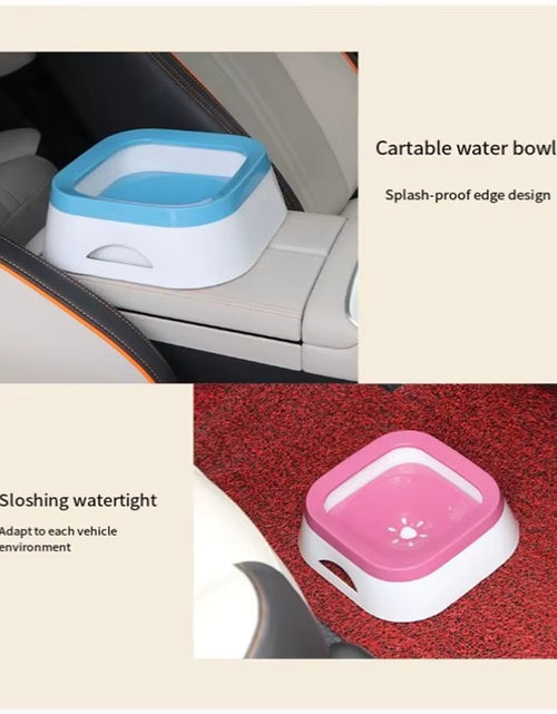 Load image into Gallery viewer, Dog Drinking Water Bowl Floating Non-Wetting Mouth Cat Bowl without Spill Drinking Water Dispenser Plastic Anti-Over Dog Bowl
