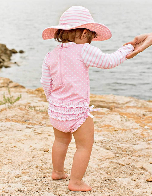 Load image into Gallery viewer, ® Baby/Toddler Girls Long Sleeve One Piece Swimsuit with UPF 50+ Sun Protection
