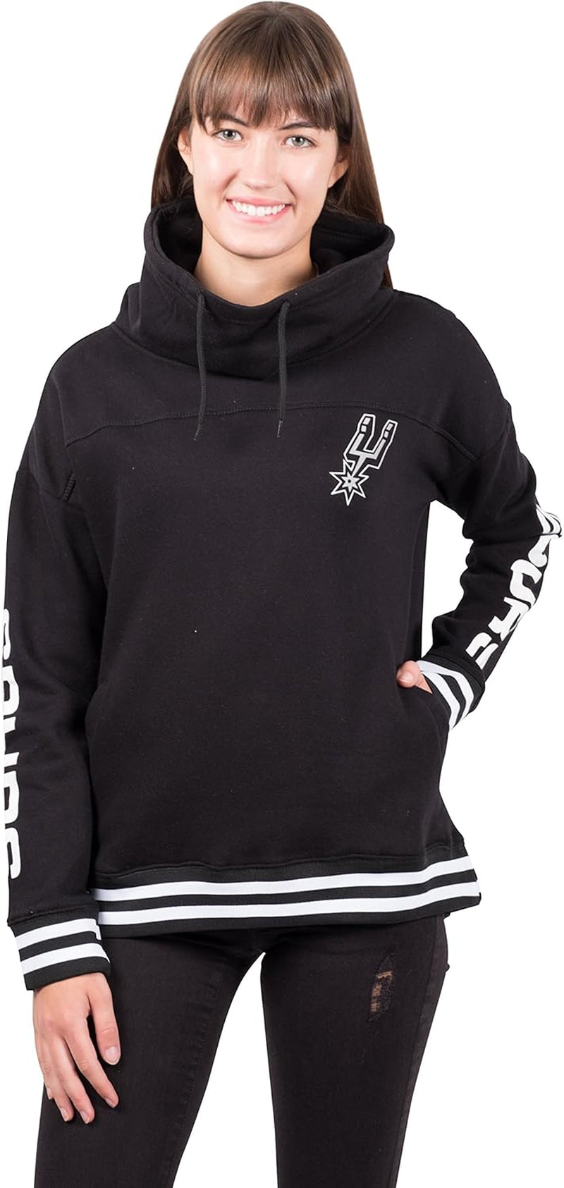Women'S Fleece Hoodie Pullover Sweatshirt Funnel Neck