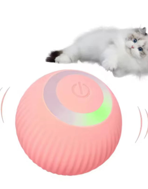 Load image into Gallery viewer, Automatic Electric Cat Ball Toy Interactive Rolling Smart Self-Moving Kitten Plaything for Indoor Cats Training and Fun

