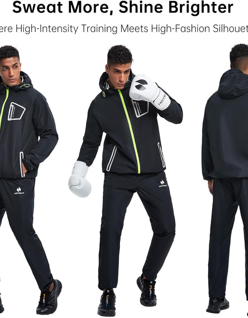 Load image into Gallery viewer, Sauna Suit Men anti Rip Boxing Sweat Suits Exercise Workout Jacket
