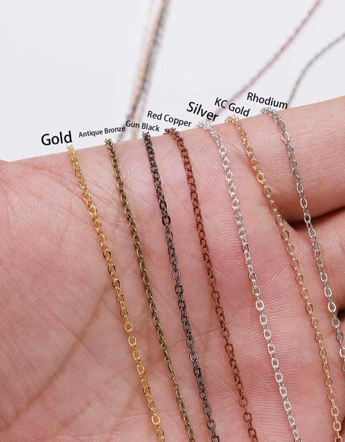 Load image into Gallery viewer, 5 M/Lot Gold/Bronze Plated Necklace Chain for Jewelry Making Findings DIY Necklace Chains Materials Handmade Supplies

