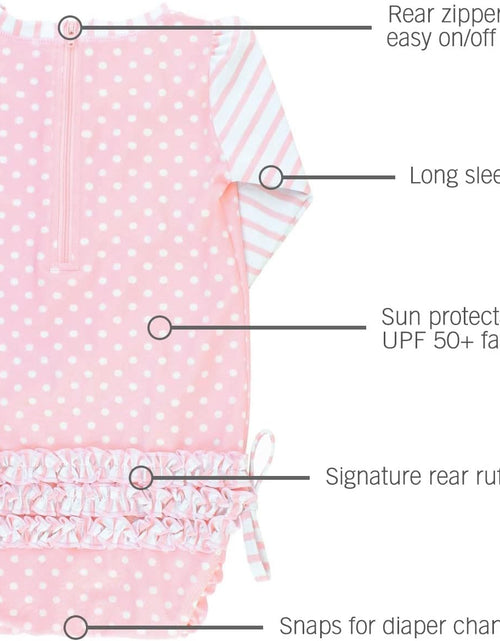 Load image into Gallery viewer, ® Baby/Toddler Girls Long Sleeve One Piece Swimsuit with UPF 50+ Sun Protection

