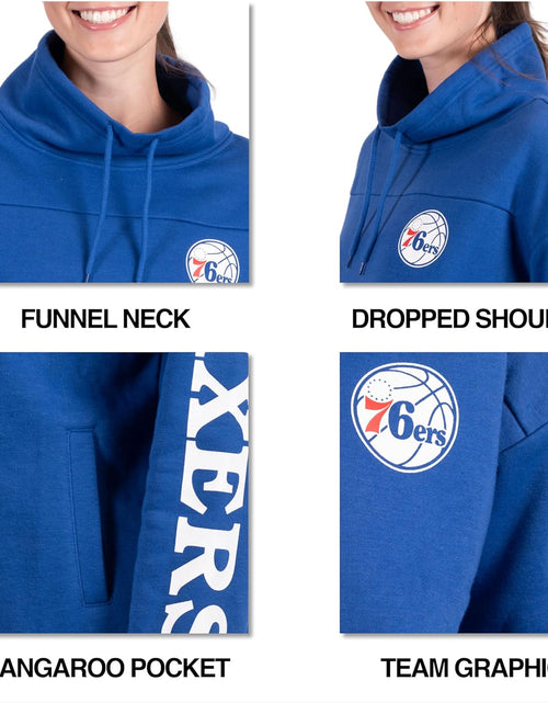 Load image into Gallery viewer, Women'S Fleece Hoodie Pullover Sweatshirt Funnel Neck
