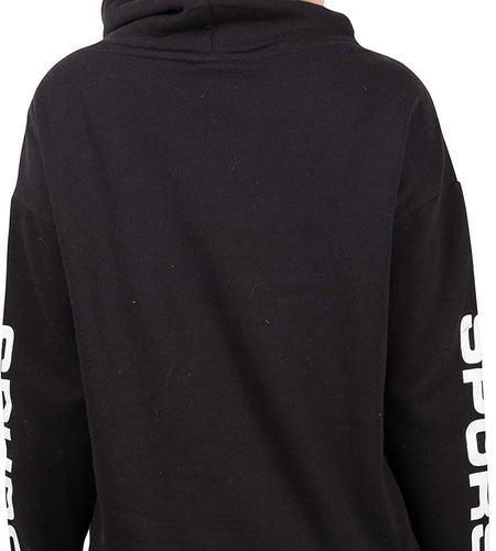 Women'S Fleece Hoodie Pullover Sweatshirt Funnel Neck