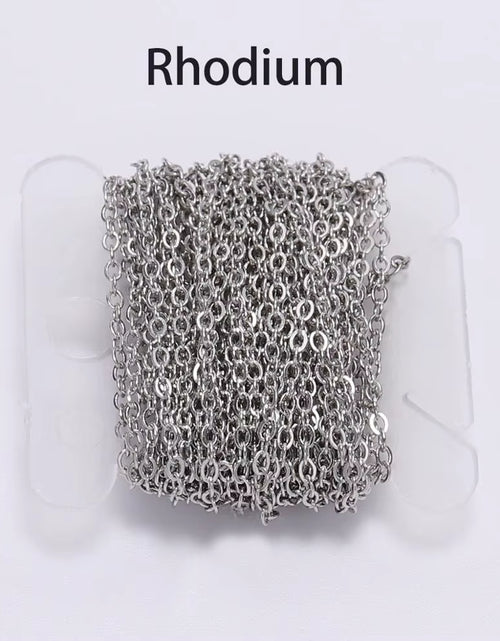 Load image into Gallery viewer, 5 M/Lot Gold/Bronze Plated Necklace Chain for Jewelry Making Findings DIY Necklace Chains Materials Handmade Supplies
